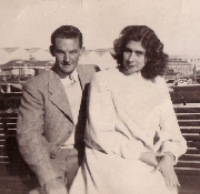 Monica and Denis on honeymoon